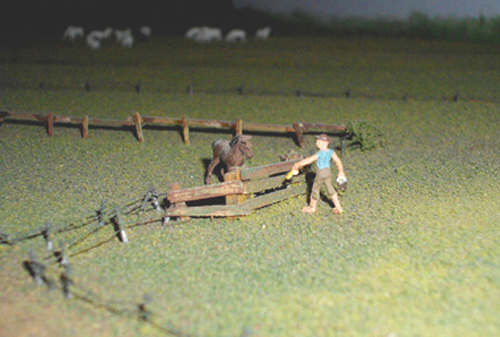 牧場の模型